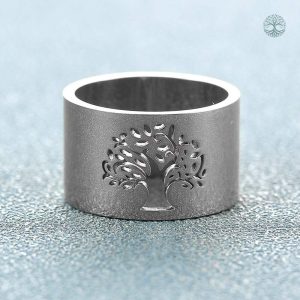 Bague en argent, motif Arbre de Vie, style moderne et intemporel