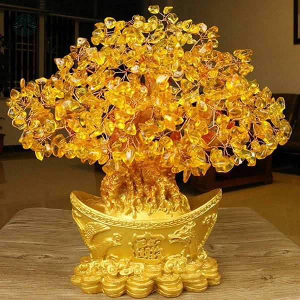 Arbre de Vie en Citrine Feng Shui à poser