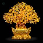 Citrine Arbre de Vie, symbole d'abondance et de prospérité