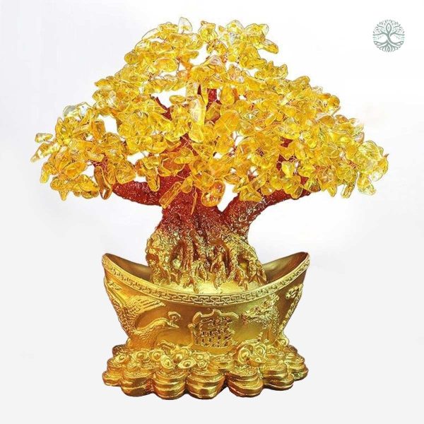 Décoration Feng Shui, Arbre de Vie en Citrine naturelle
