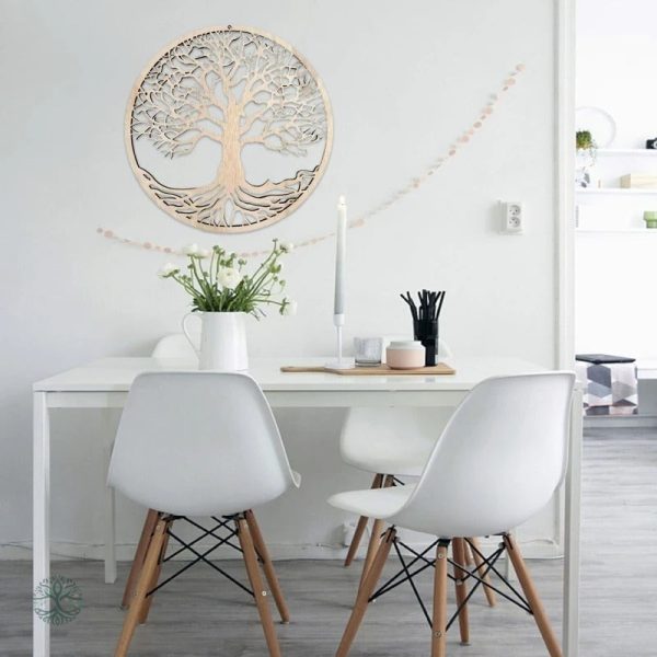 Décoration Murale Arbre de Vie en Bois 30cm