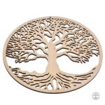 Accessoire déco unique : arbre de vie mural en bois