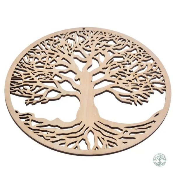Accessoire déco unique : arbre de vie mural en bois