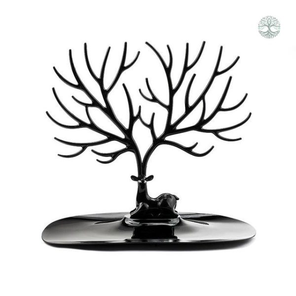 Porte-bijoux Arbre de Vie en noir élégant