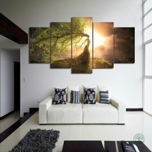 Détails du tableau Arbre de Vie, représentation de la déesse nature