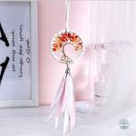 Attrape-Rêve Arbre de Vie avec Agate Rouge