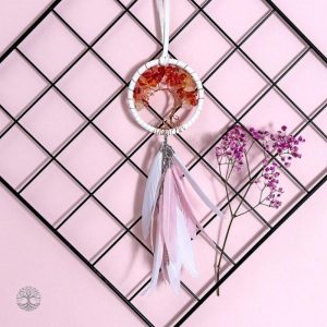 Attrape-Rêve artisanal avec motif arbre de vie