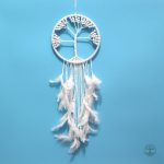 Attrape-Rêve Arbre de Vie Bohème Blanc