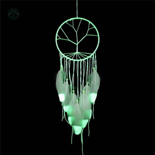 Attrape-Rêve Arbre de Vie Fluorescent Vert
