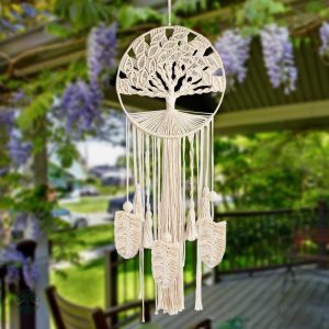 Attrape-Rêve Arbre de Vie en macramé géant