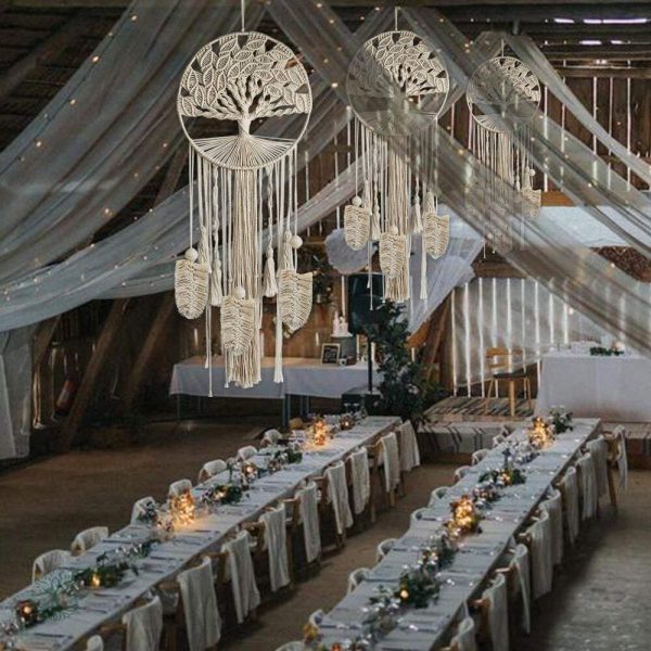 Attrape-Rêve en macramé, design arbre de vie unique