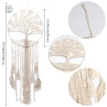 Attrape-Rêve macramé géant, symbole de protection et de rêve