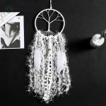 Décoration murale : Attrape-Rêve Arbre de Vie en blanc
