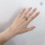 Bague en acier représentant l'Arbre de Vie