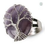 Bague Arbre de Vie en Améthyste élégante et symbolique