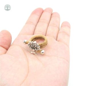 Bague en métal représentant l'Arbre de Vie, style vintage