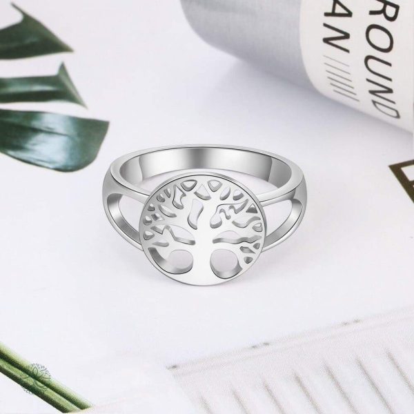 Bague en argent avec design Arbre de Vie