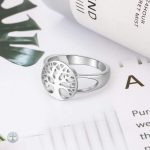 Bague artisanale en argent, symbole de vie