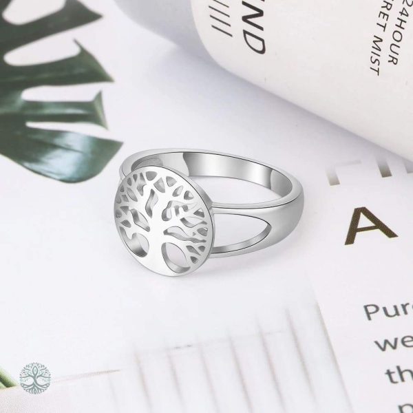 Bague artisanale en argent, symbole de vie