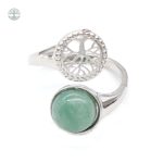 Bague Arbre de Vie en Aventurine Verte
