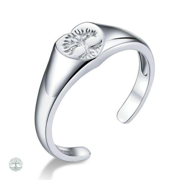 Bague Arbre de Vie en forme de cœur