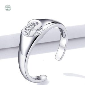 Bague Arbre de Vie avec design en cœur