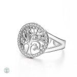 Bague Arbre de Vie ornée de diamant