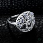 Bijou en argent, motif Arbre de Vie avec pierres précieuses