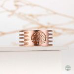 Accessoire symbolique Arbre de Vie, or rose tendance
