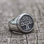 Bague arbre de vie pour homme, symbole de connexion et de force