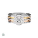 Bague en argent avec motif Arbre de Vie, style raffiné