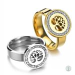Bague en or représentant un arbre de vie symbolique