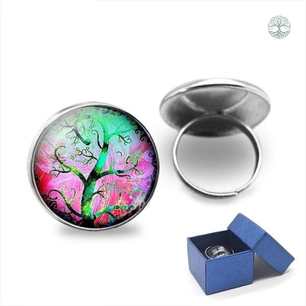 Bague Mystique Arbre de Vie en métal élégant