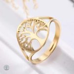 Bague Arbre de Vie en or, design élégant et symbolique