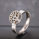 Bague Arbre de Vie en Plaqué Argent élégante et symbolique