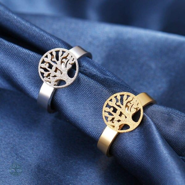 Bijou arbre de vie plaqué argent, parfait pour un style naturel