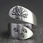 Bague Arbre de Vie ajustable en métal