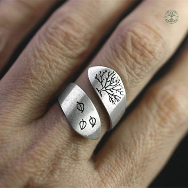 Bijou symbolique arbre de vie pour tous les doigts