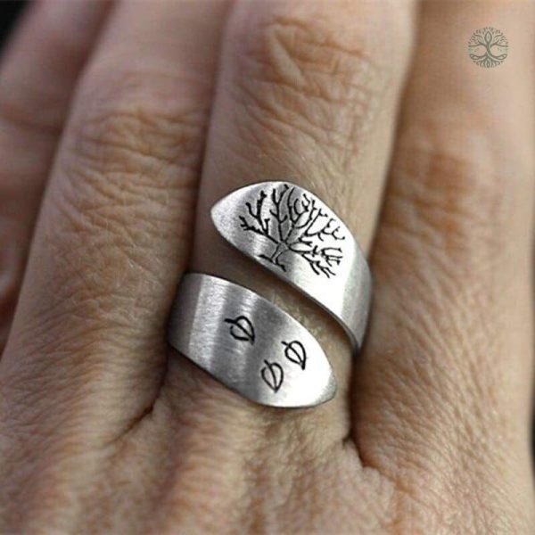 Bague décorative arbre de vie, style unique et moderne