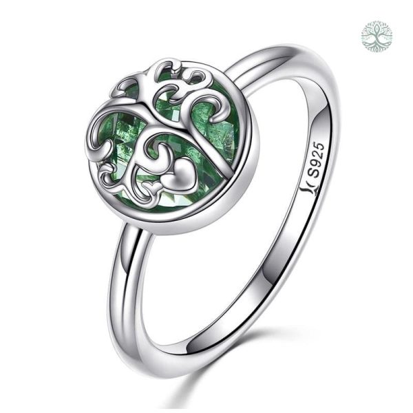 Bague Arbre de Vie Romantique en argent