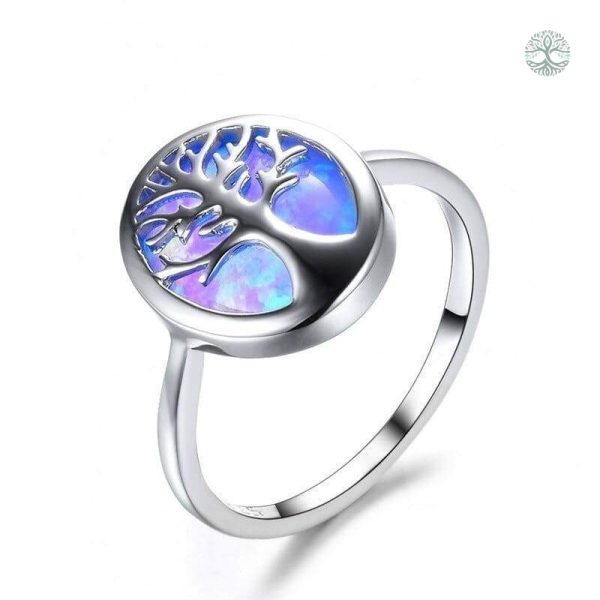 Bague en argent avec motif Arbre de Vie, parfait cadeau romantique