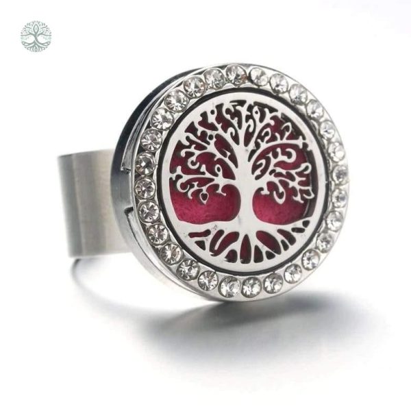 Bague Arbre de Vie ornée de strass scintillants