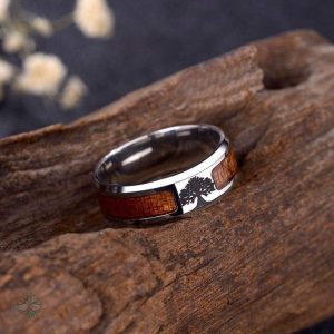 Bague Viking ornée d'un arbre de vie symbolique