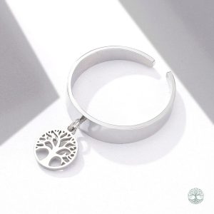 Pendentif Arbre de Vie en acier inoxydable élégant