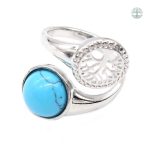 Bague Arbre de Vie en turquoise