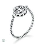 Bague Arbre de Vie en chaîne élégante et symbolique