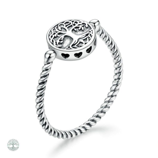 Bague Arbre de Vie en chaîne élégante et symbolique