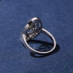 Bague élégante Arbre de Vie avec finitions dorées en argent