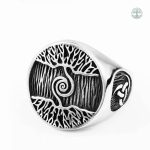 Bague Arbre de Vie pour homme au style viking