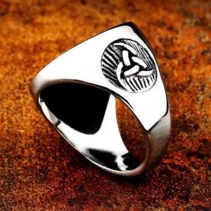 Accessoire viking, bague Arbre de Vie pour les hommes